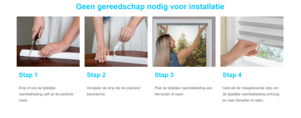 Stappenplan goedkope tijdelijke gordijen